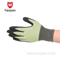 Hespax 18G Nitrile Sandy Glove Labour Protection Anti-impact